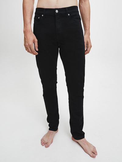 Calvin Klein Ruhák HU691517 | Calvin Klein Slim Férfi Farmernadrág Fekete